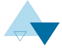 blue triangle decoration